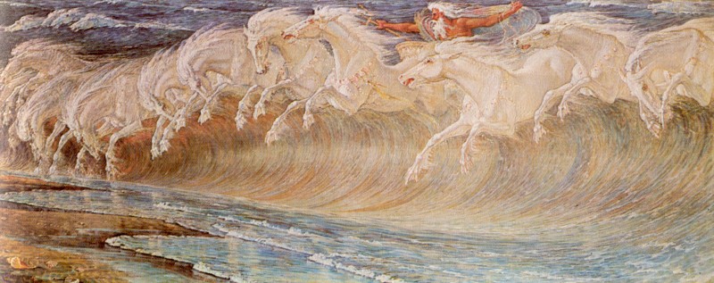 "The Horses of Neptune" by Walter Crane