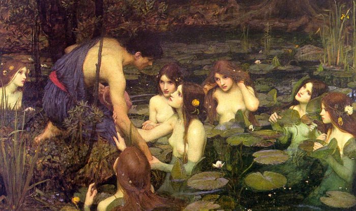 "Hylas & the Nymphs" by John William Waterhouse